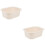 2Pcs Durable Beige PP Plastic Baby Changing Table Tub for Home Use 7