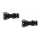 2Pcs Steel Spring Loaded Twists Latch for Tool Box Case Black 3