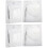 4Sets Multi-Purpose Manicure Palet Wit Acryl Voor Nagelkunst 5