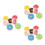 21Pc Faux Doughnut Display Props PU Material Assorted Color Realistic 5