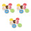 21Pc Faux Doughnut Display Props PU Material Assorted Color Realistic 9