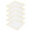 40Pcs Lightweight White Plastic Plates Stackable for Party Food 1