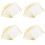 40Pcs Lightweight White Plastic Plates Stackable for Party Food 5