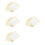 40Pcs Lightweight White Plastic Plates Stackable for Party Food 7