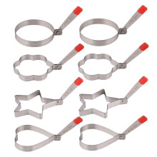 40Pcs Silver Egg Molds for Frying Eggs Pancakes Omelet Rings Home Use