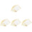 40Pcs Lightweight White Plastic Plates Stackable for Party Food 2