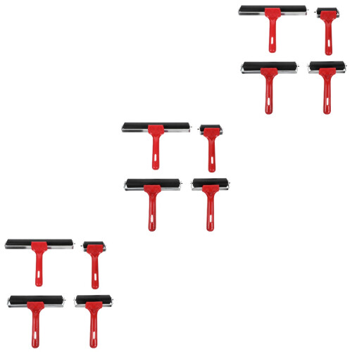 3 Pcs Roller Drilling Tool Rubber For Crafts Brayers Printmaking 2