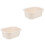 2Pcs Durable Beige PP Plastic Baby Changing Table Tub for Home Use 4