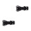 2Pcs Steel Spring Loaded Twists Latch for Tool Box Case Black 8