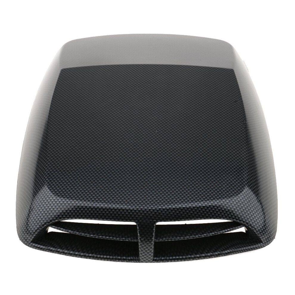 Universal Carbon Fiber Hood Scoop Vent Cover Sport Racing Style For Car And Truck 9070919788253
