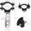 Motorcycle Light Mount 2pcs 360 Adjustable LED Light Bar Bracket for Handlebar Fork ATV UTV 2