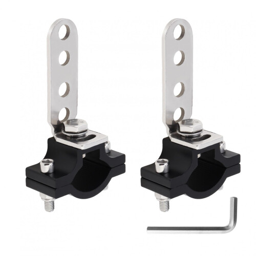 Motorcycle Light Mount 2pcs 360 Adjustable LED Light Bar Bracket for Handlebar Fork ATV UTV