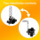 Motorcycle Light Mount 2pcs 360 Adjustable LED Light Bar Bracket for Handlebar Fork ATV UTV 3