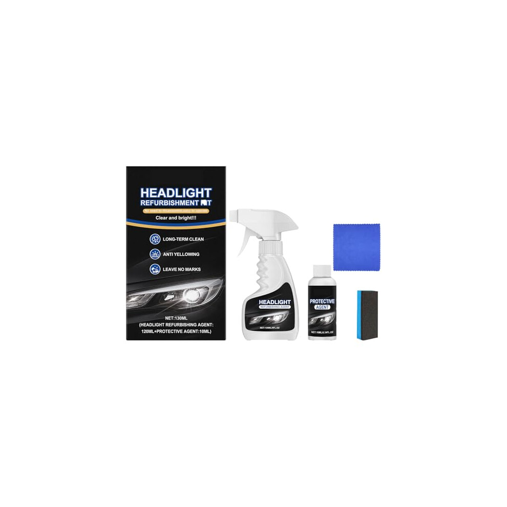 Headlight Restoration Kit With Hydrophobic Coating For Cars, Trucks And Motorcycles, 1Pcs 9113335598799