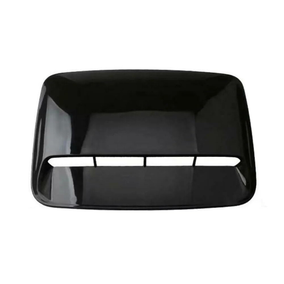 Universal Car Hood Scoop Vent Cover For Sporty Engine Bonnet Upgrade, Exterior Trim Black 9070919788413