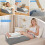 Leg Elevation Pillow for After Surgery Memory Foam Wedge Single Leg Support Grey 3