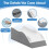 Leg Elevation Pillow for After Surgery Memory Foam Wedge Single Leg Support Grey 4