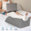 Leg Elevation Pillow for After Surgery Memory Foam Wedge Single Leg Support Grey 5