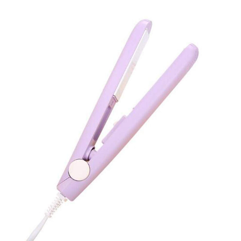Mini Hair Straightener with Fast 30s Heating, Compact Travel Flat Iron for Straighten and Curl