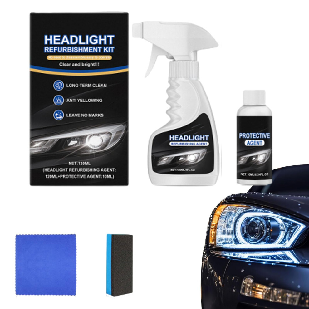 Headlight Restoration Kit For Cars Â Restore Clarity, Boost Night Visibility, Uv Protection (1 Set) 9070919788819