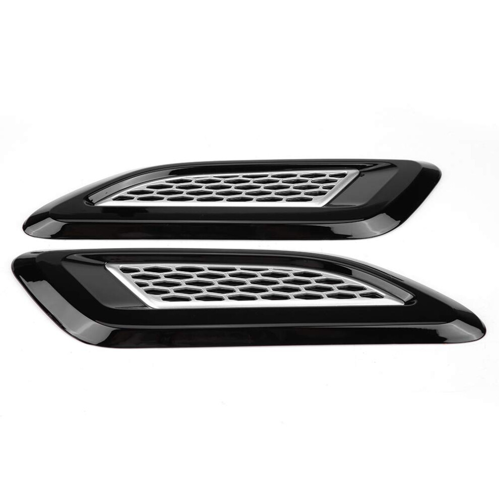 Bicolor Universal Car Hood Vent Trim With Sleek Glossy Finish And Tool Installation, 2Pcs 9113335599192