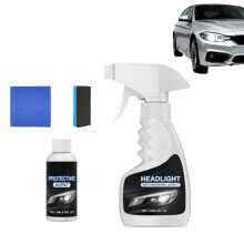 Headlight Restoration Kit for Yellowed Headlights with UV Protection and Car Headlight Cleaner 1PC