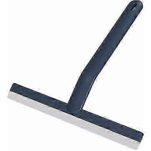 Shower Squeegee, Long Handle Silicone Bathroom Squeegee, Universal Wall Mounted Window Cleaning Tool Equipment (navy Blue)