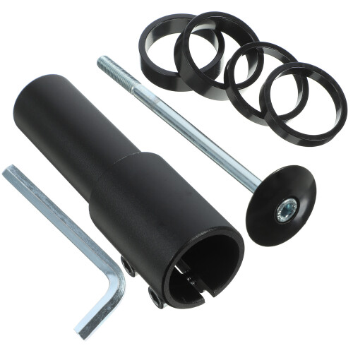 3Pièces Rallonge Guidon Aluminium Noir Confort