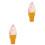 2Stk Dekoratives Fake Eiscreme Modell Aus PVC Show-Objekt 5