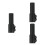 3Pièces Rallonge Guidon Aluminium Noir Confort 10