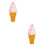 2Stk Dekoratives Fake Eiscreme Modell Aus PVC Show-Objekt 8