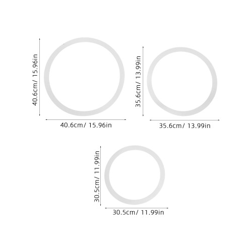16Pièces Anneaux De Réduction Batterie Blancs Pratiques 2