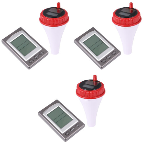 3Pièces Thermomètres Blancs Flottants Pour 2
