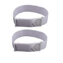 6PiĂšces Supports Manchettes Shirt Stay Blancs Clip Facile Unisexe