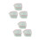 6Pièces Bols Soak Pour Cuticules Et Retrait Vernis 6