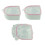 6Pièces Bols Soak Pour Cuticules Et Retrait Vernis 7