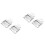 4Pièces Clip Apiculture Argenté Cage Durable 4