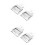 4Pièces Clip Apiculture Argenté Cage Durable 5