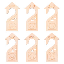 18Pièces Séparateurs Bois Pour Armoire Nouveaux-Nés Assorties