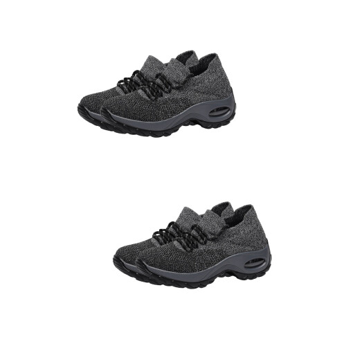 2Paires Chaussures Sport Mesh Sneaker Durable 1