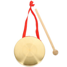 2Ensembles Gong À Main Cuivre Solide Son Clair Pour Ouverture Et Jeux