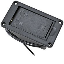 5Pièces Boîtiers Batterie Plastique Noir Pour Guitaristes