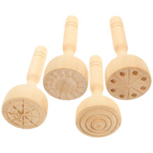 8Pièces Tampons Bois Pâte À Modeler Creatifs Pour Enfants