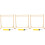 3Pièces Cintres En Bois Accessoires Pour Jouets 5