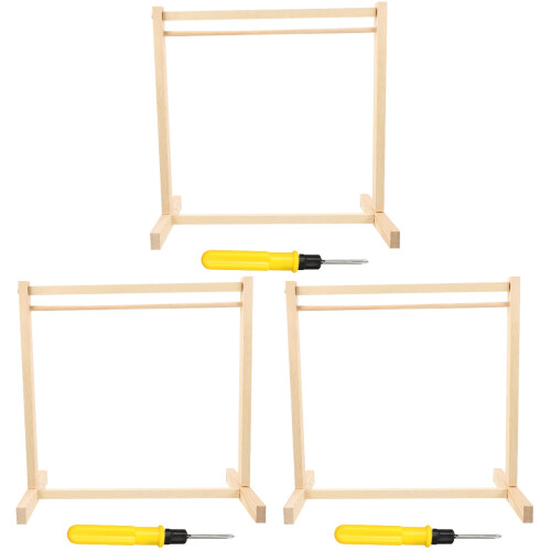 3Pièces Cintres En Bois Accessoires Pour Jouets 2