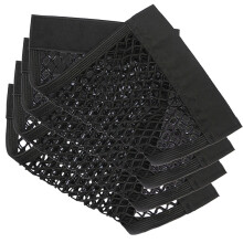 8Pièces Filet De Stockage Coffre Noir En Tissu Oxford Durable