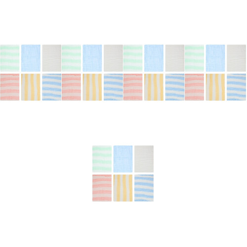 30Pièces Lingettes Bébé Coton Absorbant Variés 1