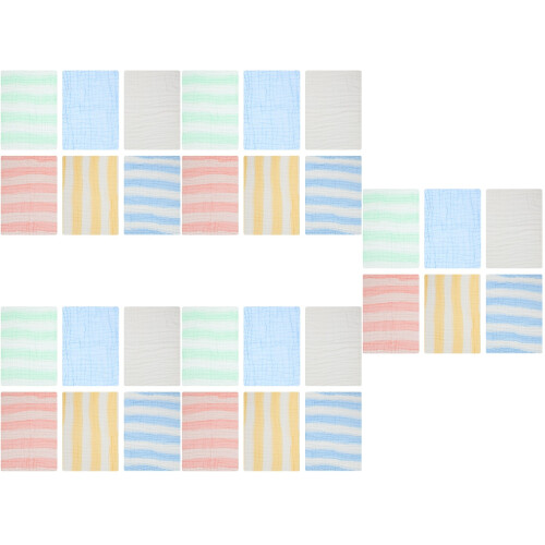 30Pièces Lingettes Bébé Coton Absorbant Variés 2