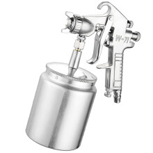 3Pièces Pistolet Peinture Air Avec Corps Nickelé Anticorrosion Argenté