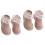 2Paires Bébé Antidérapantes Coton Rose, 4